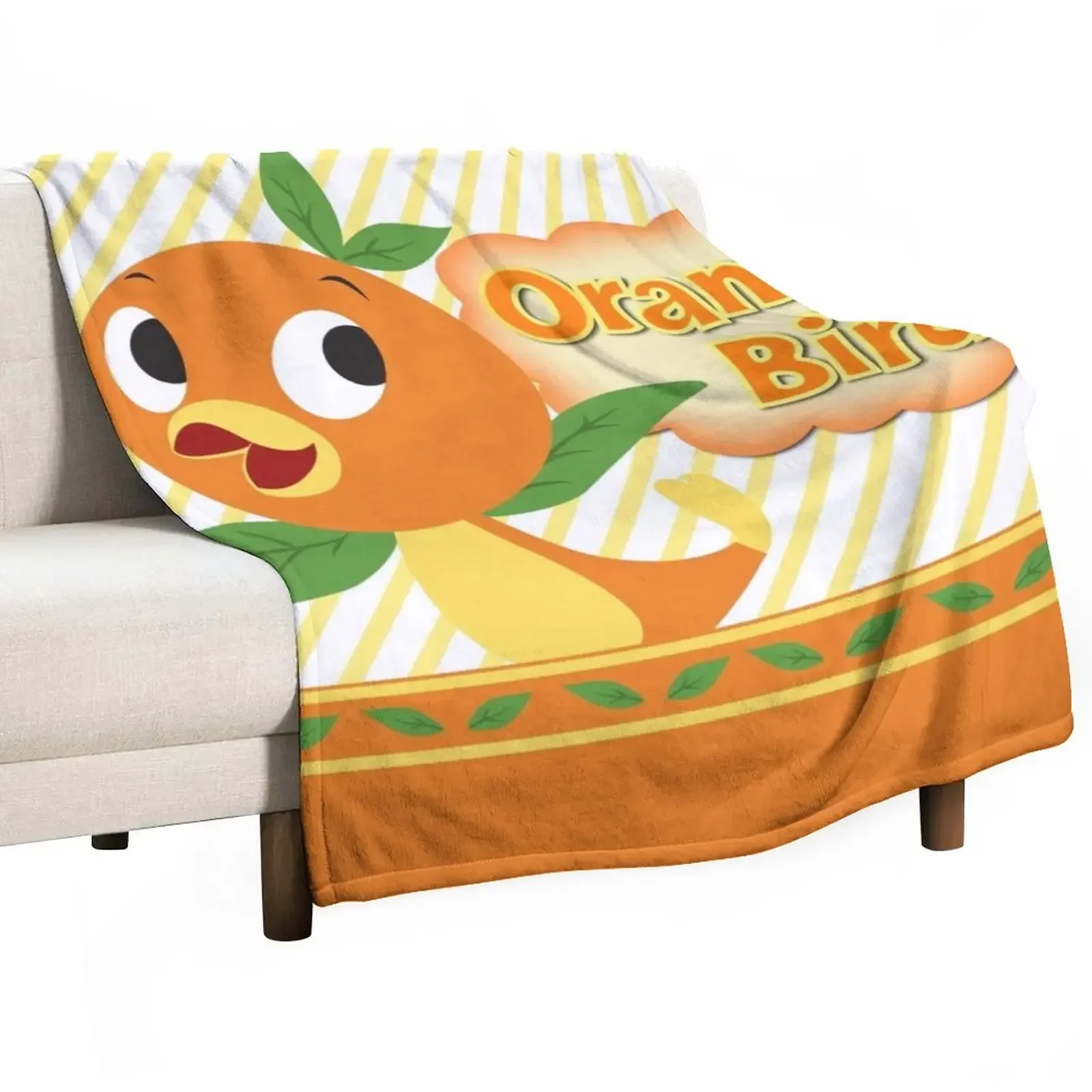 

It's Orange Bird! Throw Blanket Custom halloween Polar Blankets