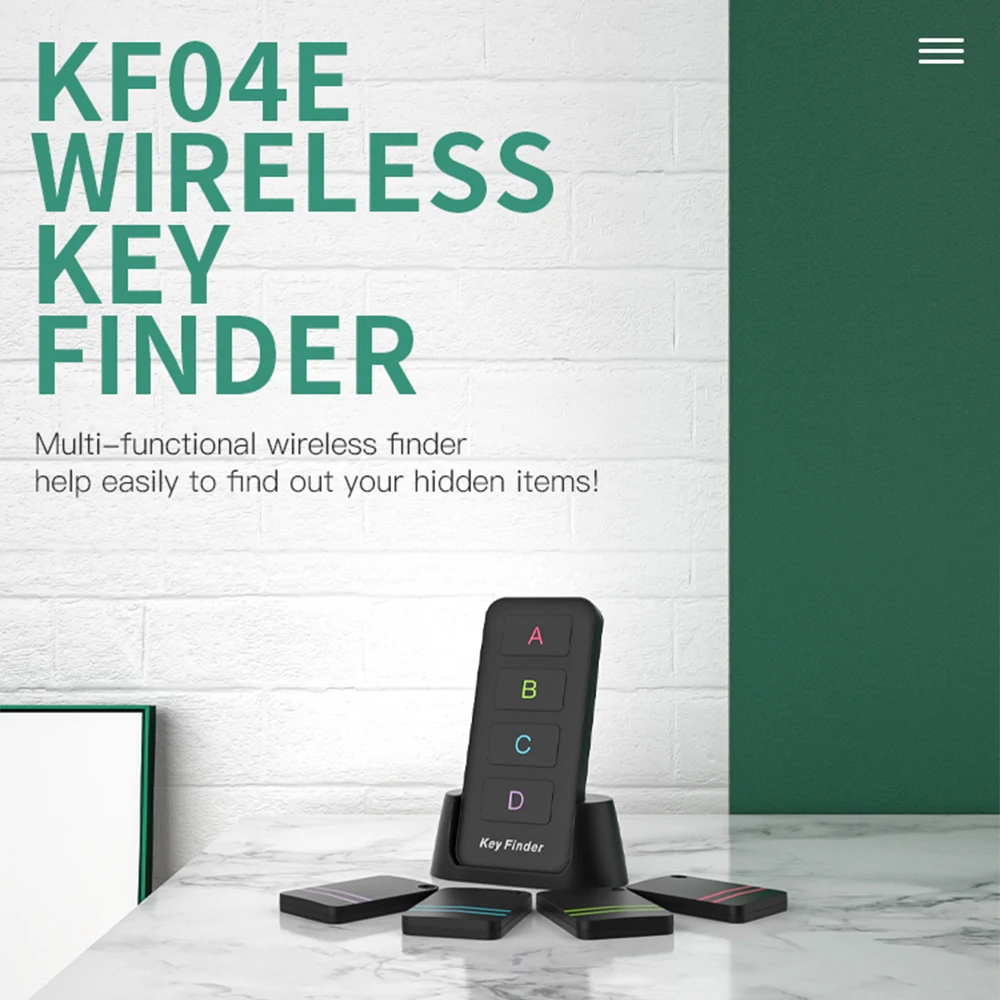 Key Wireless Finder Intelligent Electronic Key Locator Pet Tracker Wallet Tracker Remote Control 1 Transmitter 4 Receiver key finder