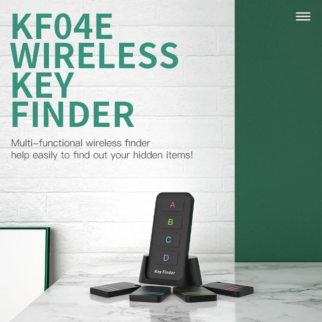 Wireless Key Finder RF Key Locator Pet Tracker Wallet Tracker Remote Control 1 RF Transmitter 4 Receiver 1