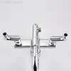 2Pcs Shower Faucet Curved Foot Adjustable Adapter Solid Brass Wall Mounted Replacement Angle Valve Kitchen Bathroom Accessories 4
