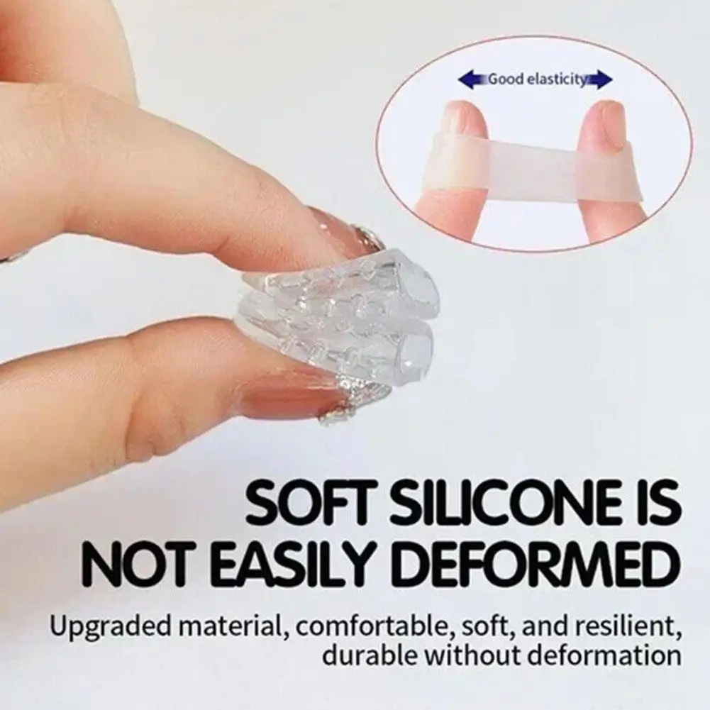 Scalable High Elasticity Relief Foot Pain Pad Toe Separator Silicone Breathable Toe Protector 10PCS