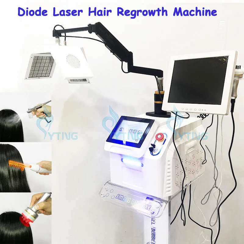 

New Arrival 650nm Diode Laser Hair Growth Comb Brush Machine 5 in 1 Anti Hair Loss Treatment BIO Stimulate Beauty Equipment