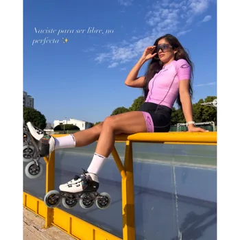 Canariam Women Speed Skates Aero Racing inline skating Roller Skinsuit Fast Skating Cycling Triathlon Clothing Ciclismo Running 1