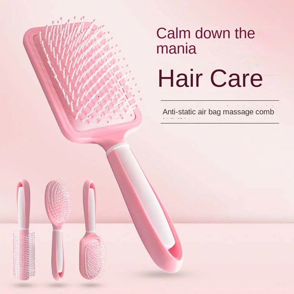 

Anti Static Air Bag Hair Comb Scalp Massage Hairdressing Air Cushion Combs Hair Styling Tool Pink Scalp Massage Hair Brush