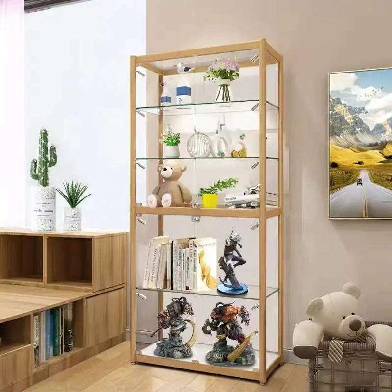 custom，Wholesales Metal Display Stand For Collectible Glass Counter Display Showcase