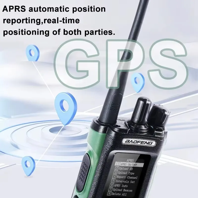 Baofeng DM-32UV DMR Digital Walkie Talkie 8W GPS APRS Dual Time Slot Analog Tier 1 & 2 Type-C Copy Frequency Ham Two Way Radio 5