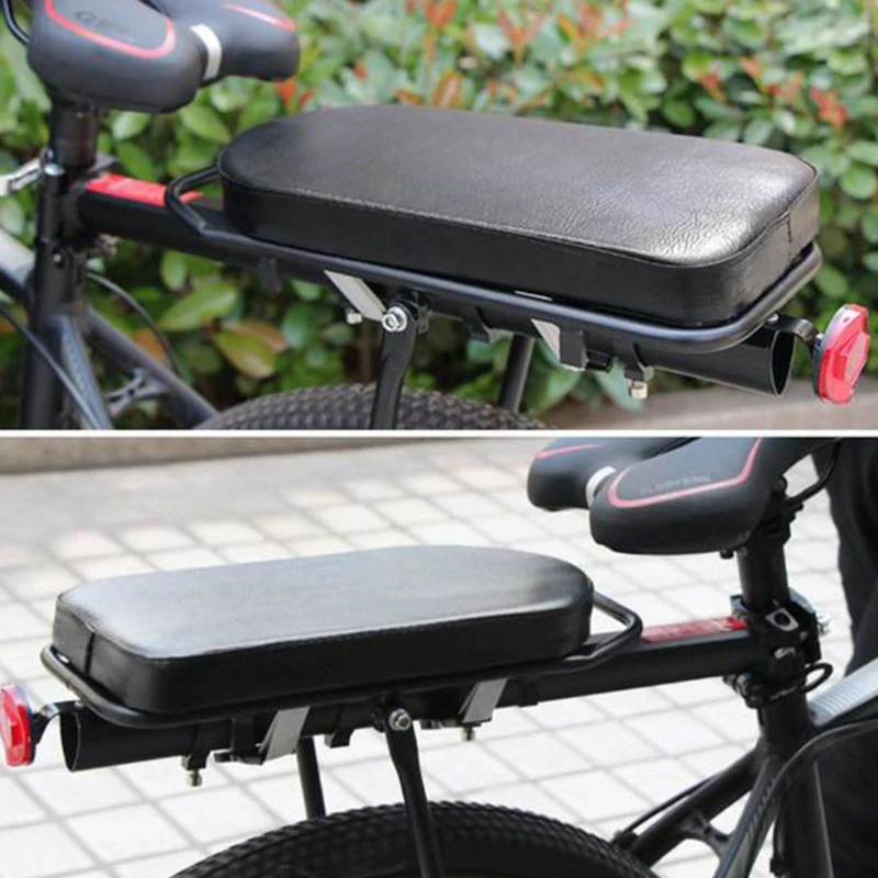 2023 New Bicycle Back Seats Cushion Mountain Bike Seat Plate Rear Shelf Thickened Saddle Accessories