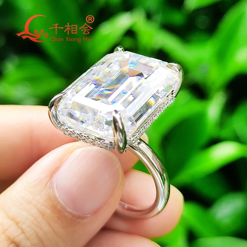 2025春の新作 stone emerald 30ct 15.5*22mm Sterling hop hip Silver 925 アクセサリー