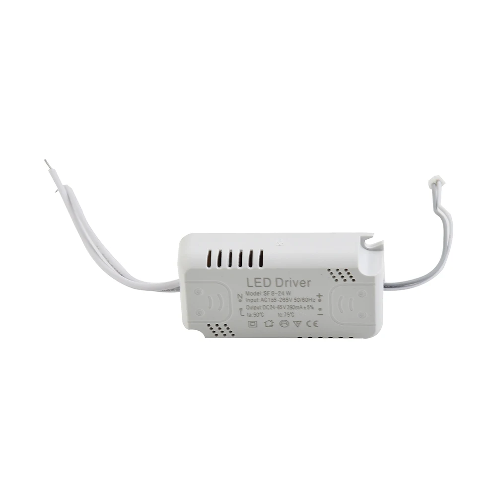 천장 램프 전원 공급 장치용 LED 드라이버 어댑터, AC165-265V 조명 변압기 패널, 240-300mA, 8-24W, 24-40W, 40-60W, 60-80W