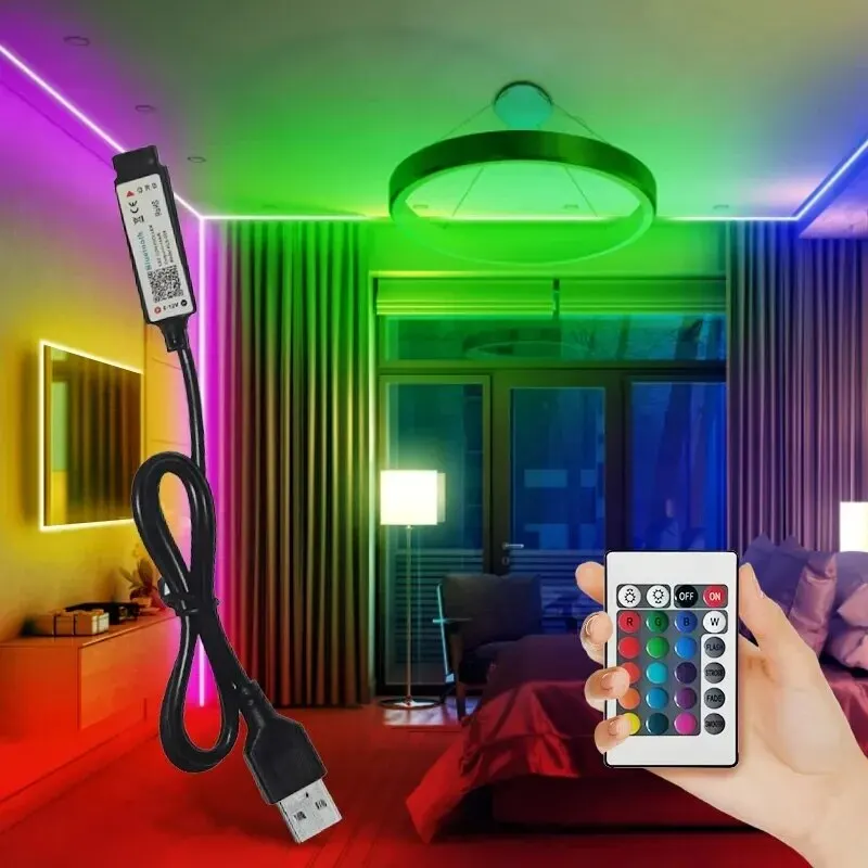 2M/3M 2835RGB Background Atmosphere Colorful Lighting Strips Color 5v Light TV Bedside Bar Atmosphere Light Led Tape