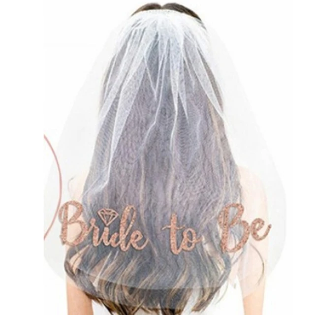 Bachelorette Party Veil Bride Veil For Wedding Bridal Shower Veil