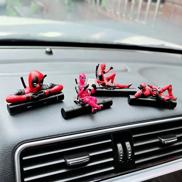 Décoration d'intérieur de voiture Deadpool, Mini poupée, parfum métallique,  désodorisant, accessoires de voiture, poupée de modélisation - AliExpress