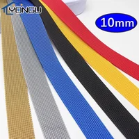 Width 10mm Polyester Ribbon Belt Bag Webbing Nylon Webbing Knapsack Strapping DIY Pet Rope Sewing Accessories