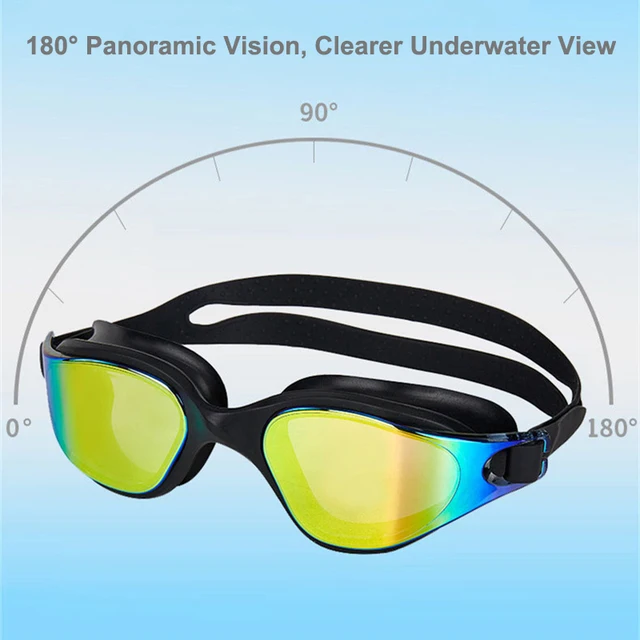 Swimming Goggles Adults Polarized Swim Glasses for Men Women Professional Pool Eyewear UV Protection Anti-fog Clear Wide Vision 2