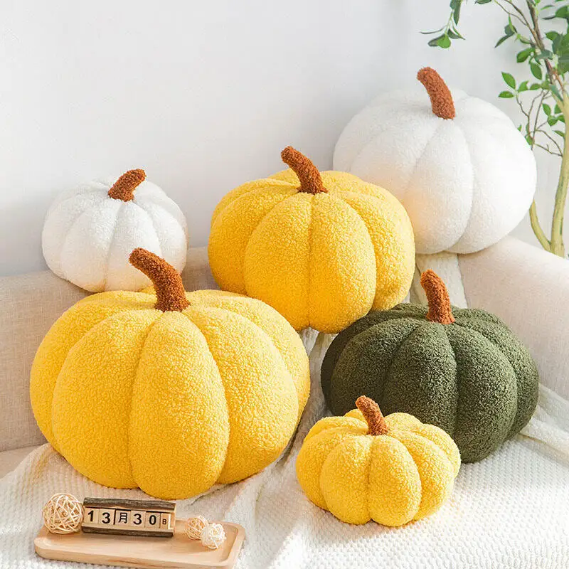 

Cute Home Decor Simulation Pumpkin Pillow Halloween Pumpkin Foam Toy Artificial Pumpkin Simulation Prop Garden Party Decoration