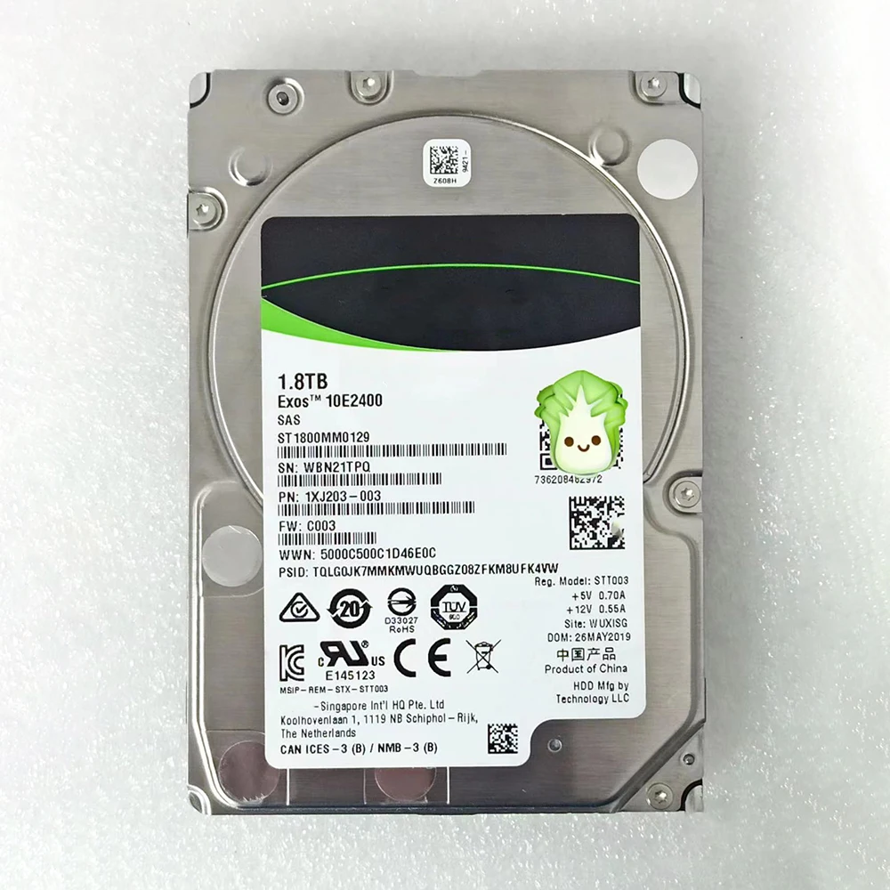 ST1800MM0129 Seagate 서버 하드 디스크 용 HDD 1.8T 10K SAS 2.5 