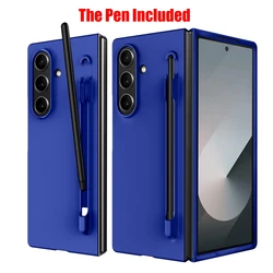 Slim Matte Shockproof Cover with S Pen Holder - Galaxy Z Fold 8 Ultra (KLYBlue)
