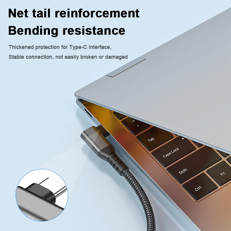 앵글 USB C-이더넷 케이블 2500Mbps 기가비트 이더넷-USB C 케이블 호환 가능한 Thunderbolt 4/5 MacBook Pro/Air iPhone용