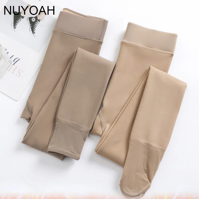 Autumn Thin Velvet Water Light Socks Large Size Legs Transparent ThickenedNuyoah | Женская одежда