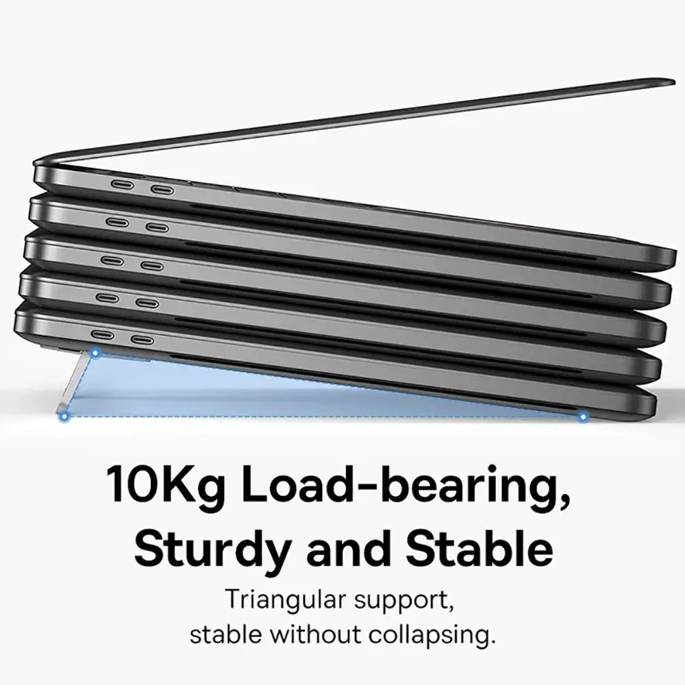 알루미늄 합금 접이식 노트북 스탠드, 보이지 않는 범용 미끄럼 방지 노트북 브래킷, 지지대 냉각 거치대, 1 쌍