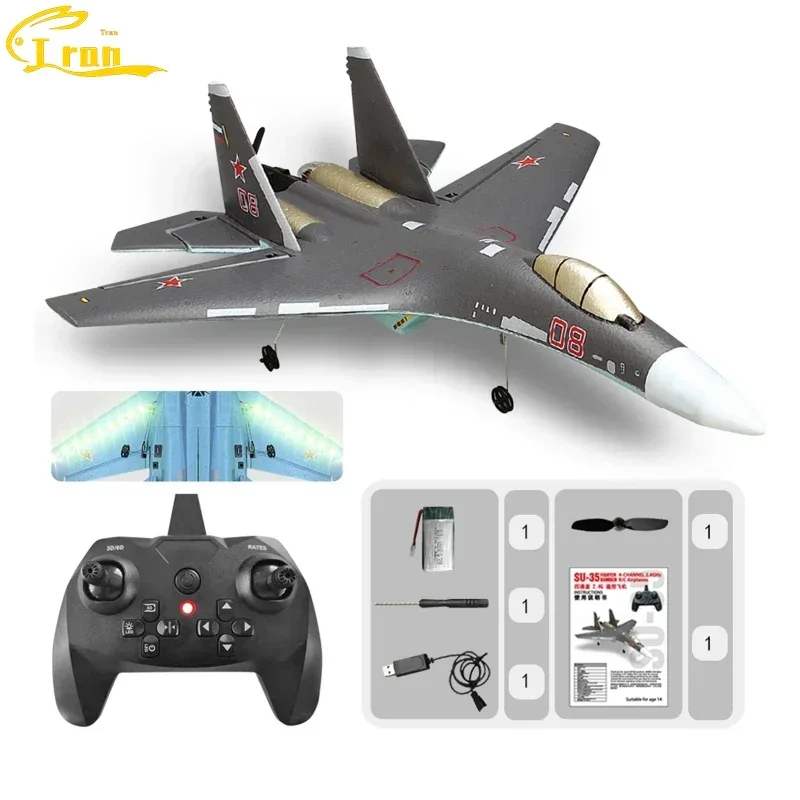 

2022 Remote Control Fighter Aircraft 360°stunt Flip Mini Aircraft Su-35 Inverted Flying Easy Operation For Beginner Children