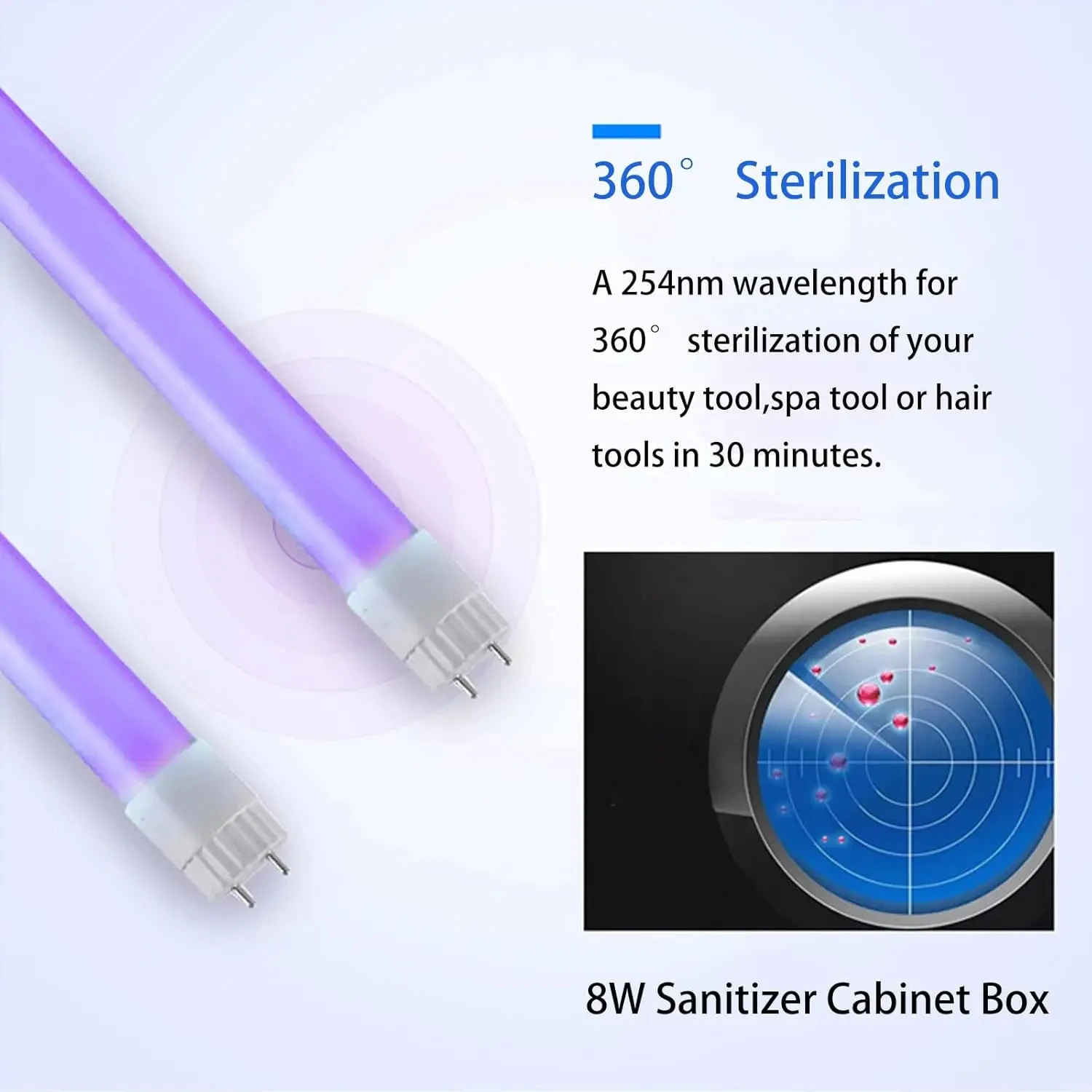 Nail Tool Sterilizer 12L Large Capacity Nail Tool Cleaning Machine Cabinet Box with Stainless Tray for Spa and Beauty Tools