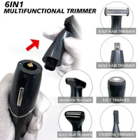 6 In 1 Female Electric Epilator Women Body Face Multifunctional Shaving Man Intimate Area Precision Shaver Face Beard Trimmer 2