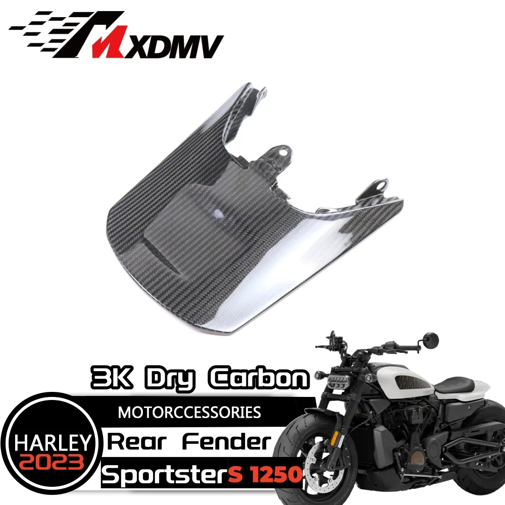 

For Harley Sportster S 1250 RH 1250S 100% Carbon Fiber Motorcycle Rear Fender Seat Pilliow Cover Fairing Kit 2021 2022 2023