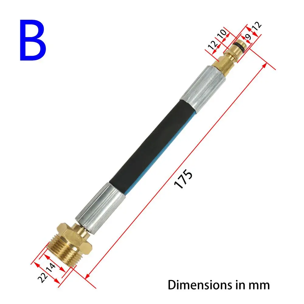 High Pressure Wash Gun Hose Adapter M22 Connector Converter Fitting for Karcher K-series K2 K3 K4 K5 K7 Pressure Washer 5