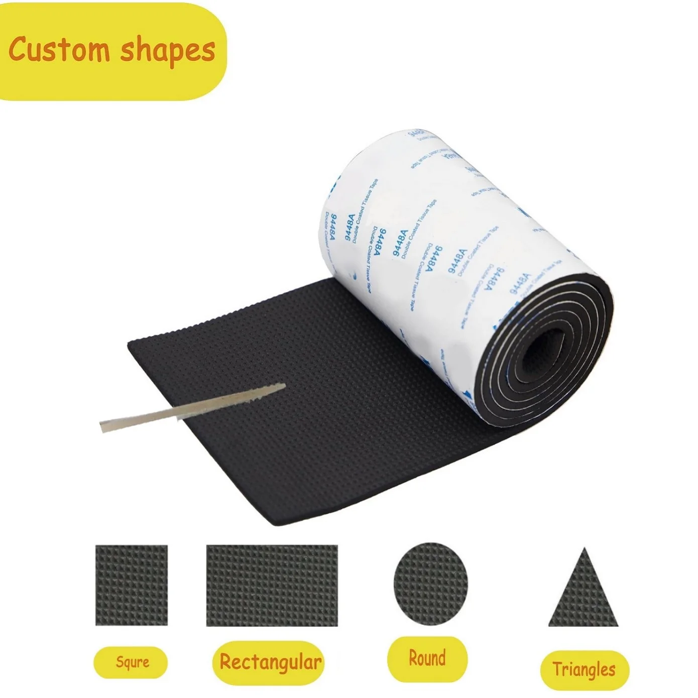 4x40 inch Non Slip pad Sticky Backing Self Adhesive EVA Foam Cuttable Furniture Pads Anti-Scratch