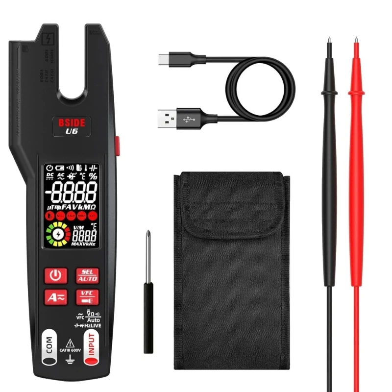 

Цифровой мультиметр, вольтметр, тестер напряжения с автоматическим определением диапазона/омметр с функцией бесконтактного 9999