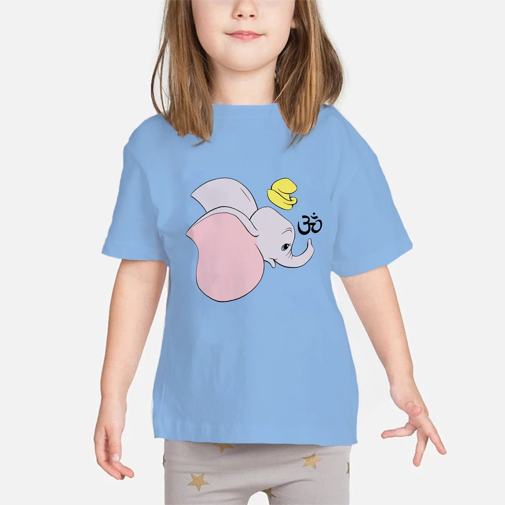 

Summer New Products Short Sleeve Children T-shirts Four Seasons Round Neck Comfortable Kids T Shirts Unisex Disney Dumbo Series