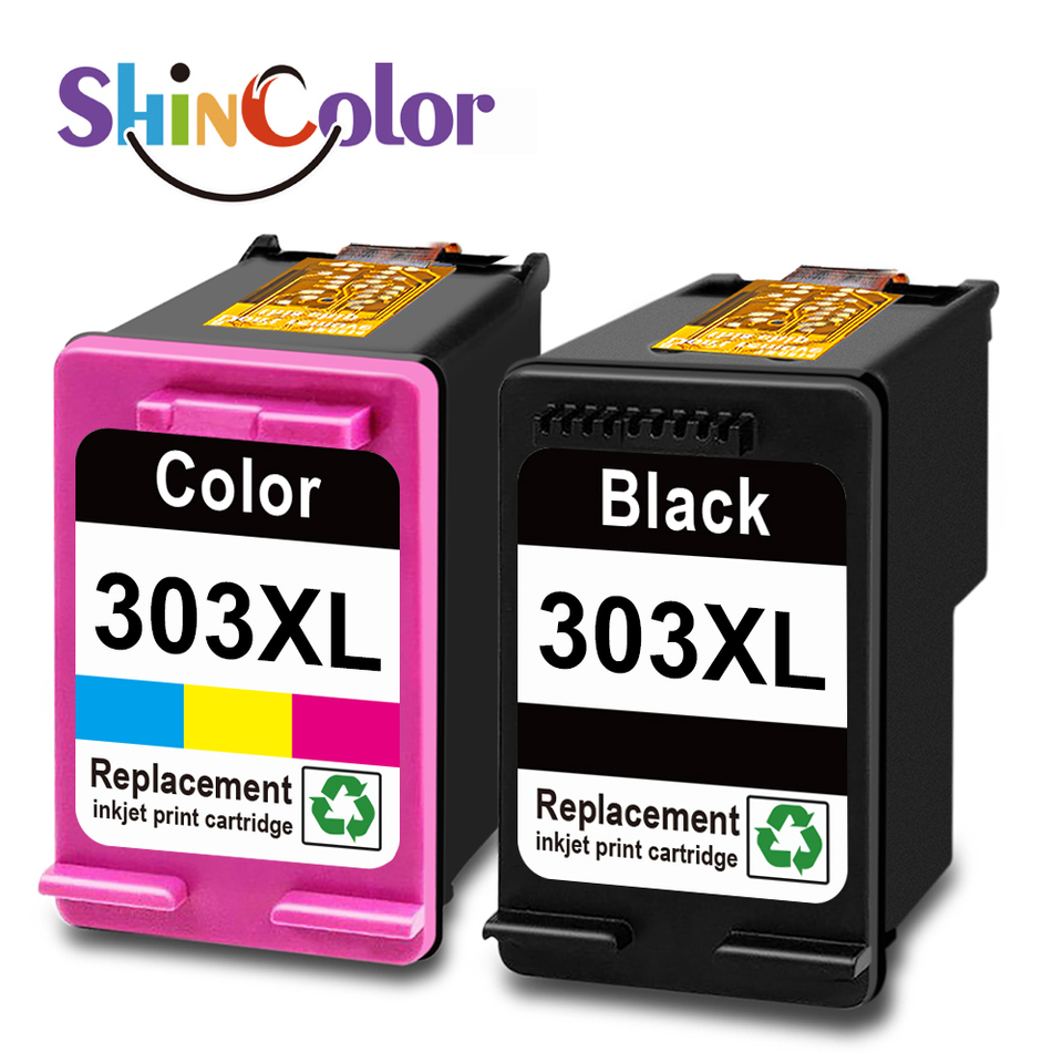 ShinColor forHP303 Xl 303xl Premium Color Remanufactured Inkjet Ink Cartridge For HP303 For HP ENVY Photo 6220 6230 6232 Printer