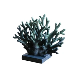 Realistic Resin Coral Figurine for Home Decor and Gifting (MULTI)