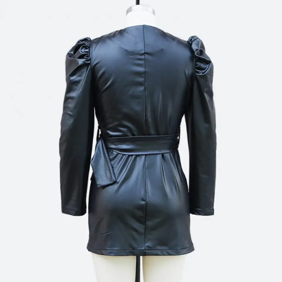 chinese dress ladies Fifteen Twenty Women's Jennifer Faux Leather Dress in Black main image 0