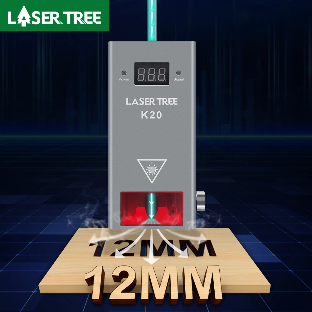 LASER TREE 10W 20W 30W 40W Optical Power Laser Head laser module laser engraving machine with Air Assist TTL Blue Light Module for Laser DIY Cutting Engraving Tools