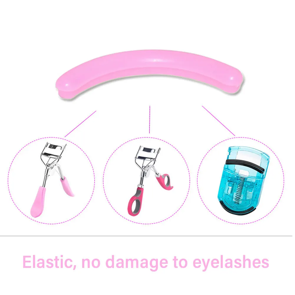 16pcs Rubber Smooth Soft Bent Delicate Makeup Tool Durable Home Supplies Eyelash Curler Cushion Pad Washable Replace