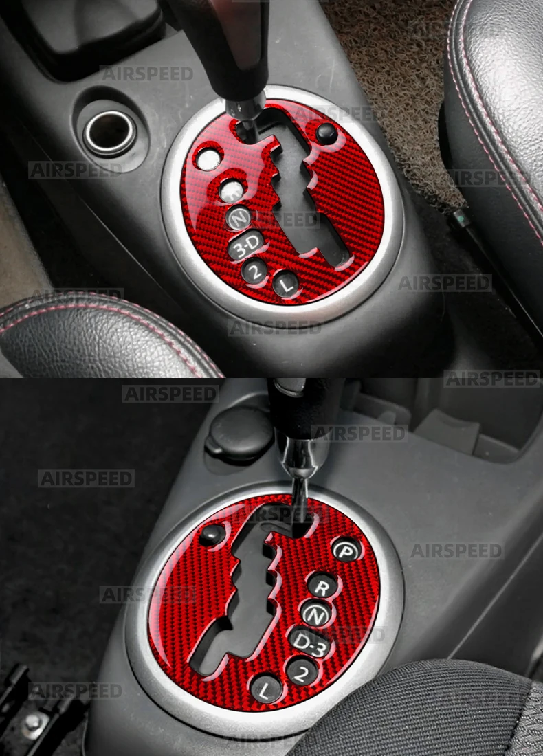 Für Suzuki Swift ZC31S 2005-2010 Echte Weiche Carbonfaser-Aufkleber LHD RHD Auto Schalthebel Innenverkleidung Innenausstattung Zubehör – Detail 10
