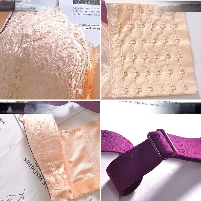 Push Up Bra Underwear Women Wire Free Lingerie Sexy Lace Bra Plus Size Bras Fashion Thin Bras for Women Tops Women Clothing Bra