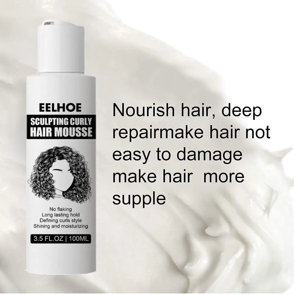 Curl Hair Boost Defining Cream Sculpting Curly Hair Mousse Hair Repair Frizz Control Curl Moisturizer Professional Styling Gel