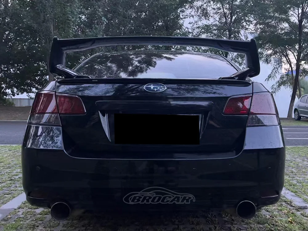 For Subaru LEGACY Sedan 20082014 ABS Material Car Rear Wing Carbon Fiber Exterior Rear Spoiler