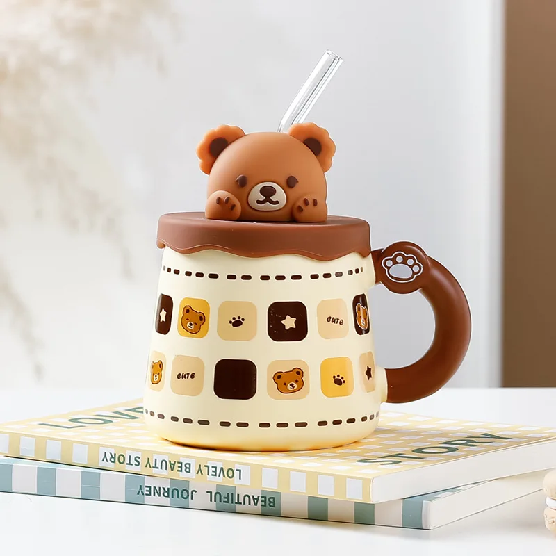Divertente tazza da caffè in ceramica, con manico, per