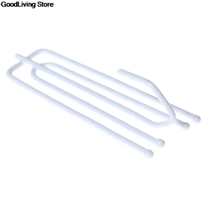 50Pcs Four Fork Metal Anti-rust Curtain Tape Hook Curtain Cloth Ring Clamp Top Rod Stainless Steel Accessories 7x2.5cm