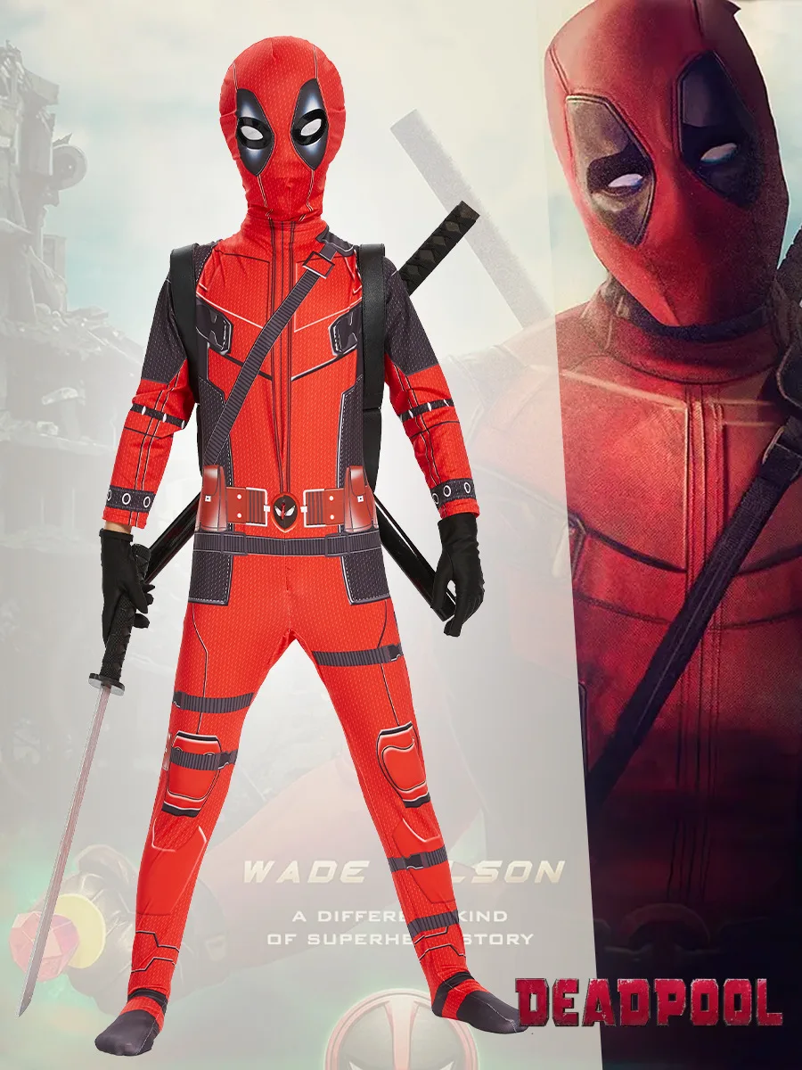 Cosplay Deadpool Bodyguard Bodysuit Halloween Costume