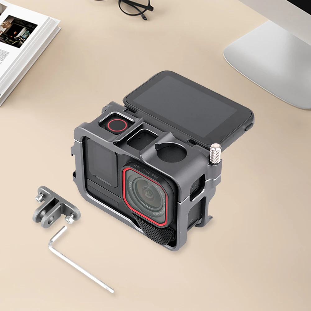 Aluminum Frame Cage Metal Cage Protective Frame Camera Cage for Insta360 Ace Pro 2 for Insta360 Ace/Insta360 Ace Pro