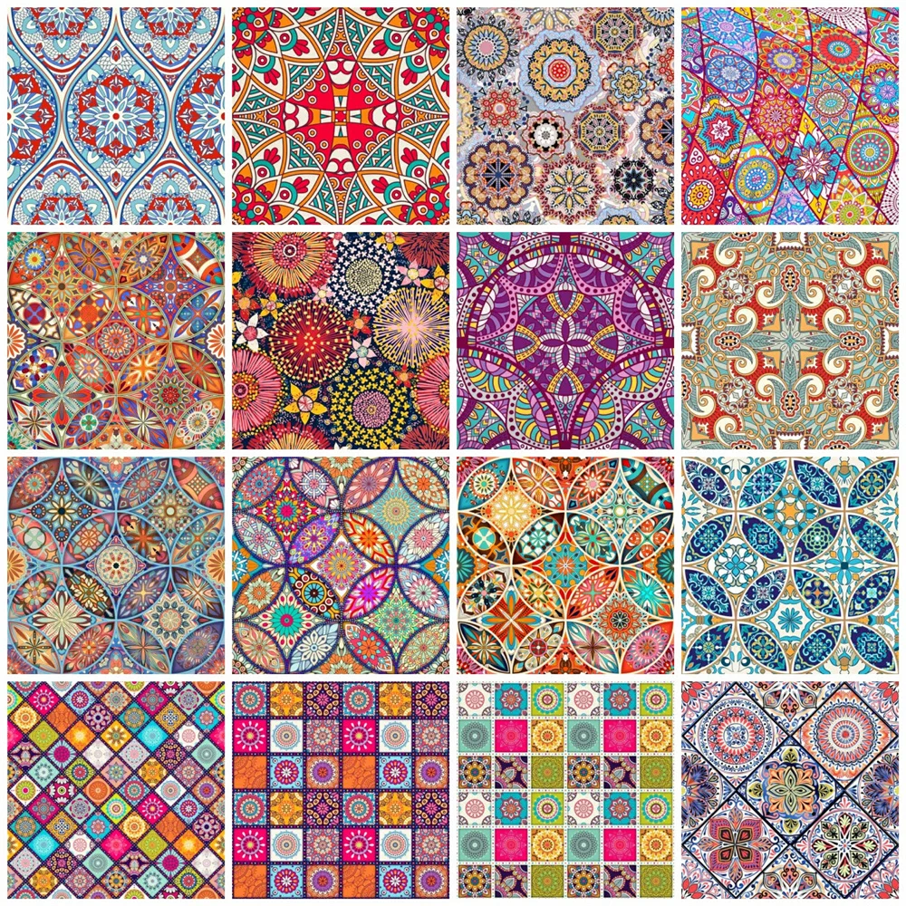 Full Square/Round Diamond Painting Mosaic Mandala Flower Embroidery Cross Stitch Abstract Floral 5d Diy Home Decor diamond painting diamond art painting kit diamond painting set