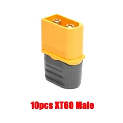 High - Performance Bullet Connectors for RC Quadcopter and FPV Racing Drone Batteries (10 - Pack) (10pcs XT60H Male)