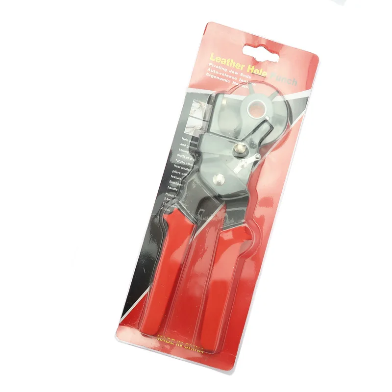 가죽 벨트 구멍 펀치 플라이어 구멍 펀처 회전 재봉틀 가방 세터 도구 시계 밴드 스트랩 공예 도구