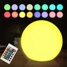 

16 Colors LED Outdoor Garden Glowing Ball Lights Floating Pool Lights LED Illuminated Ball Table Patio Landscape Lawn Lamps