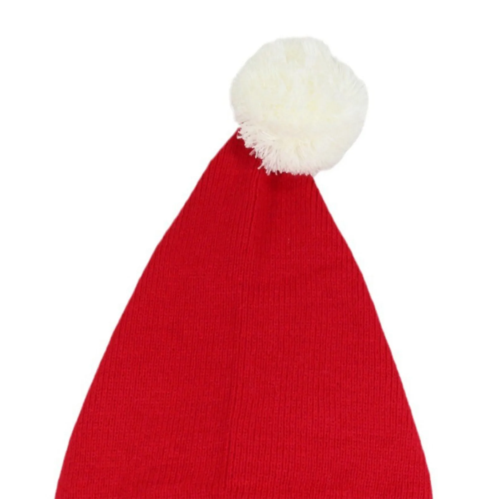 Christmas Elf Santa Beanie - Knitted Red Green Striped Hat